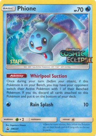 Phione - SM220 (Prerelease) [Staff] (SM220) Holofoil - SM Promos