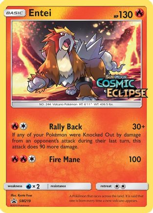 Entei - SM219 (Prerelease) (SM219) Holofoil - SM Promos