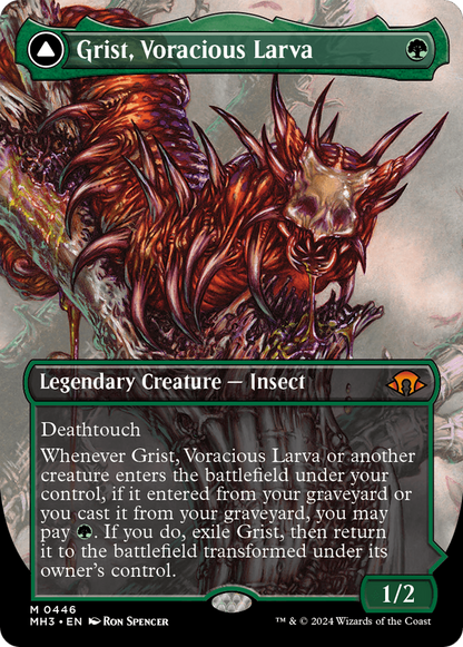 Grist, Voracious Larva (Borderless) (446) Foil - Modern Horizons 3