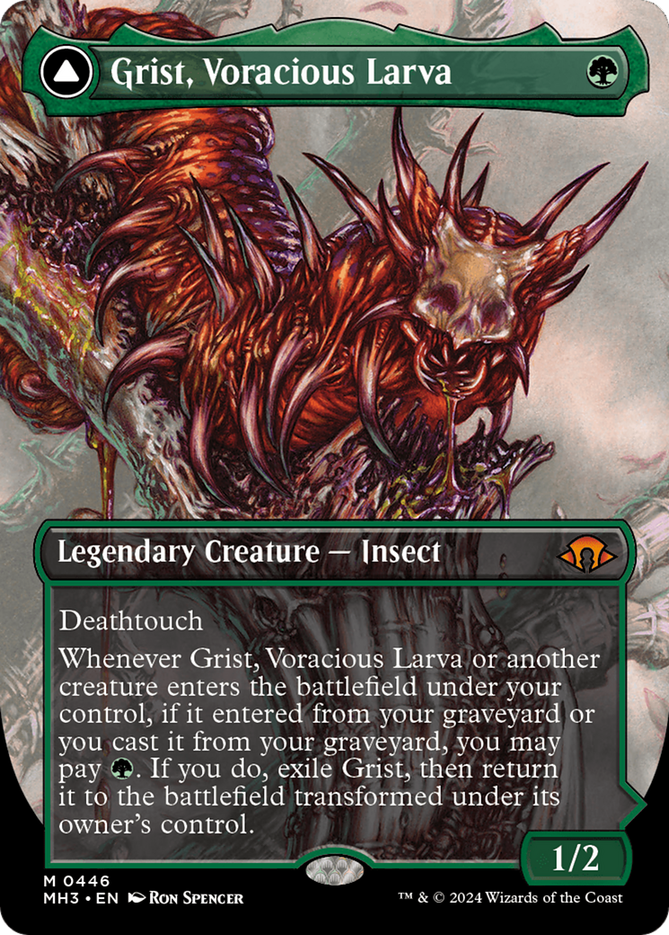 Grist, Voracious Larva (Borderless) (446) - Modern Horizons 3