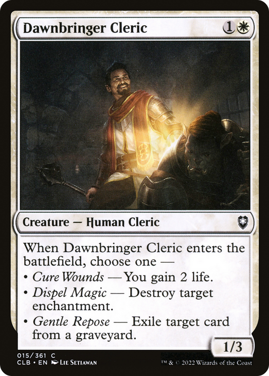 Dawnbringer Cleric (015) - Commander Legends: Battle for Baldur's Gate