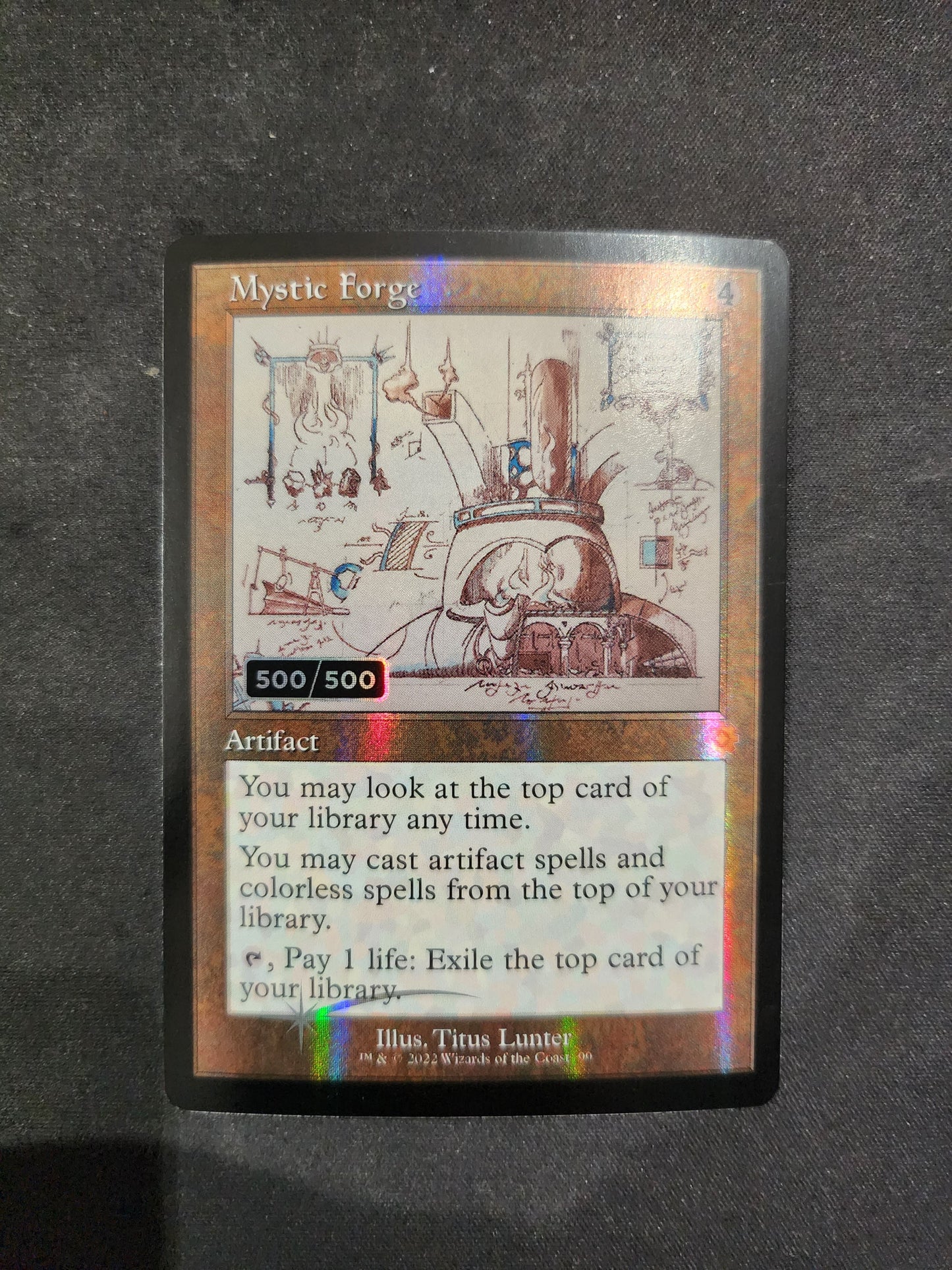 Mystic Forge (Schematic) (Serial Numbered) (Retro) (099) Foil - The Brothers' War Retro Artifacts