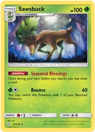 Sawsbuck - 16/236 (Prerelease Kit Exclusive) (16) - Deck Exclusives
