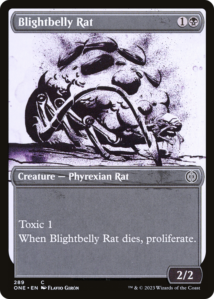 Blightbelly Rat (Showcase) (289) Foil - Phyrexia: All Will Be One