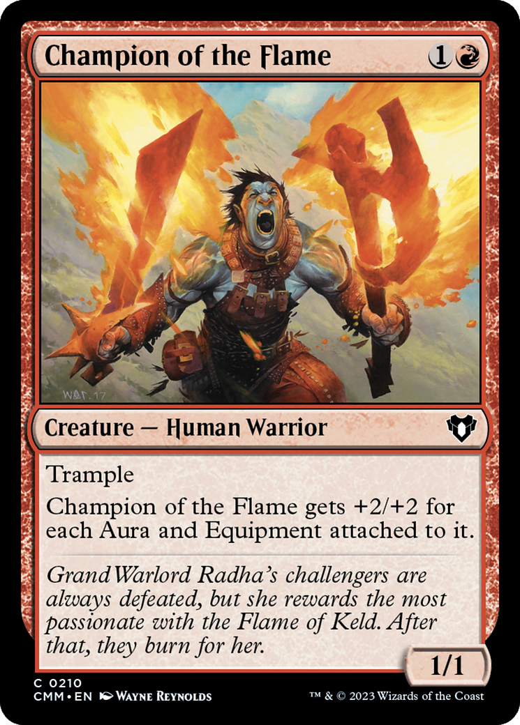 Champion of the Flame [Commander Masters] Foil