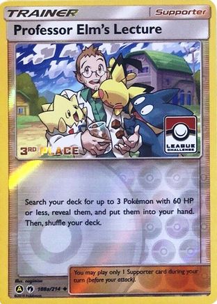 Professor Elm's Lecture - 188a/214 (League Challenge) [3rd Place] (188a) Reverse Holofoil - League & Championship Cards