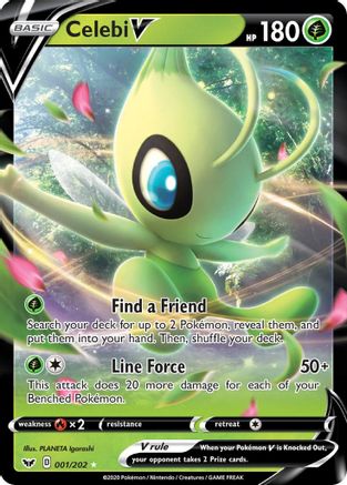 Celebi V (1) Holofoil - Sword & Shield Base Set