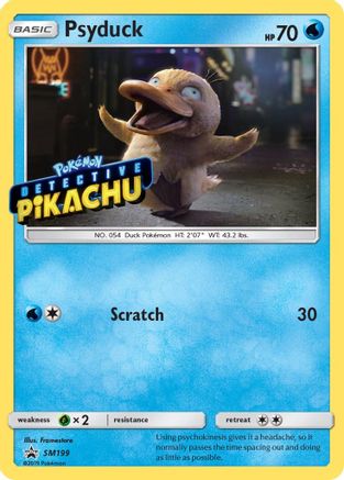 Psyduck - SM199 (Detective Pikachu Stamped) (SM199) Holofoil - SM Promos
