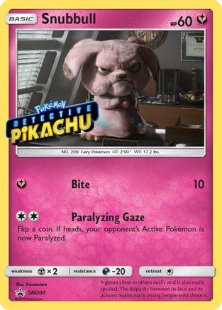 Snubbull - SM200 (Detective Pikachu Stamped) (SM200) Holofoil - SM Promos
