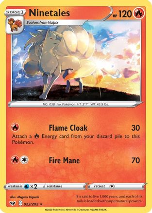 Ninetales (23) - SWSH01 Sword & Shield Base Set