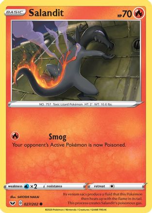 Salandit (27) - SWSH01 Sword & Shield Base Set