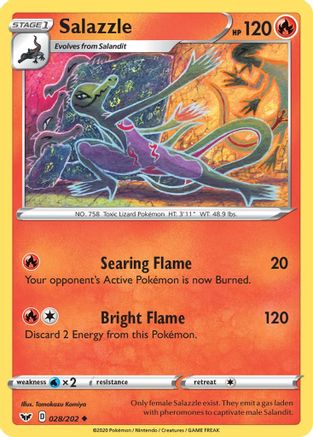 Salazzle (28) - SWSH01 Sword & Shield Base Set