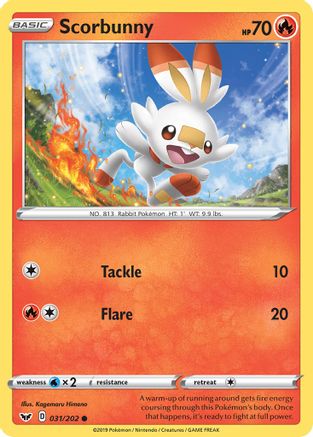 Scorbunny (031/202) [Sword & Shield: Base Set] | Silver Goblin