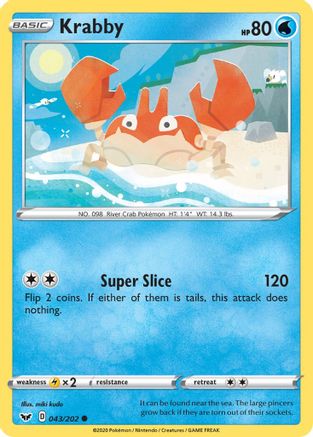 Krabby (043) (43) - SWSH01 Sword & Shield Base Set