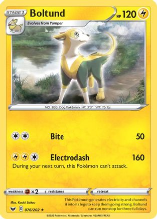 Boltund (076/202) [Sword & Shield: Base Set] Reverse Holofoil