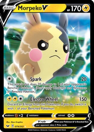 Morpeko V (79) Holofoil - SWSH01 Sword & Shield Base Set