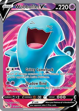 Wobbuffet V (Full Art) (191) Holofoil - SWSH01 Sword & Shield Base Set