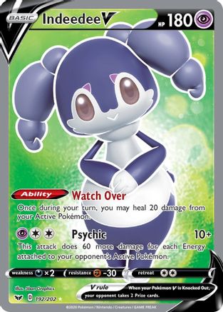 Indeedee V (Full Art) (192) Holofoil - SWSH01 Sword & Shield Base Set