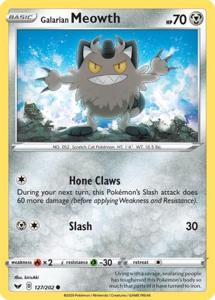 Galarian Meowth (127) - SWSH01 Sword & Shield Base Set