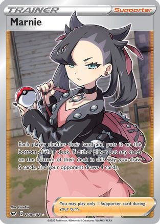 Marnie (Full Art) (200) Holofoil - SWSH01 Sword & Shield Base Set