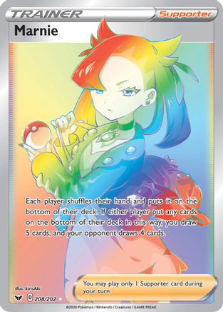 Marnie (Secret) (208) Holofoil - SWSH01 Sword & Shield Base Set