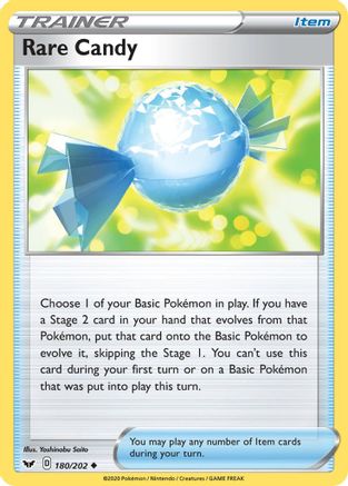 Rare Candy (180) - SWSH01 Sword & Shield Base Set