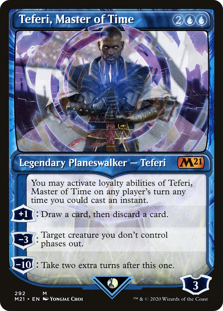 Teferi, Master of Time (Showcase) (292) Foil - Core Set 2021