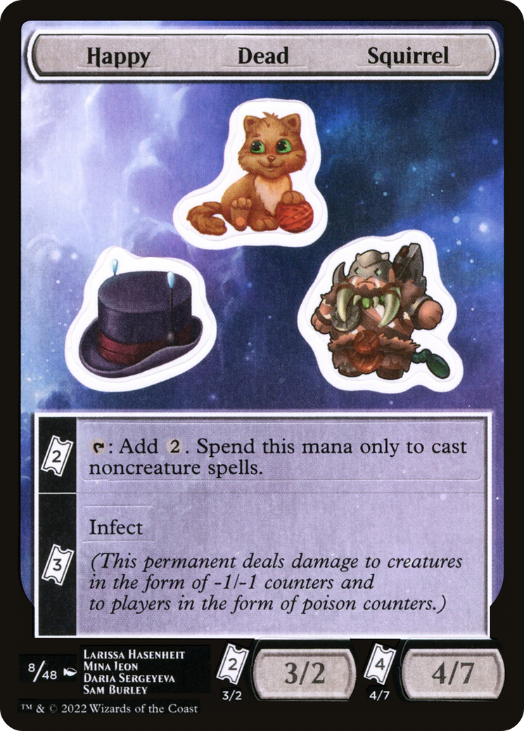 Happy Dead Squirrel (008) - Unfinity Sticker Sheets
