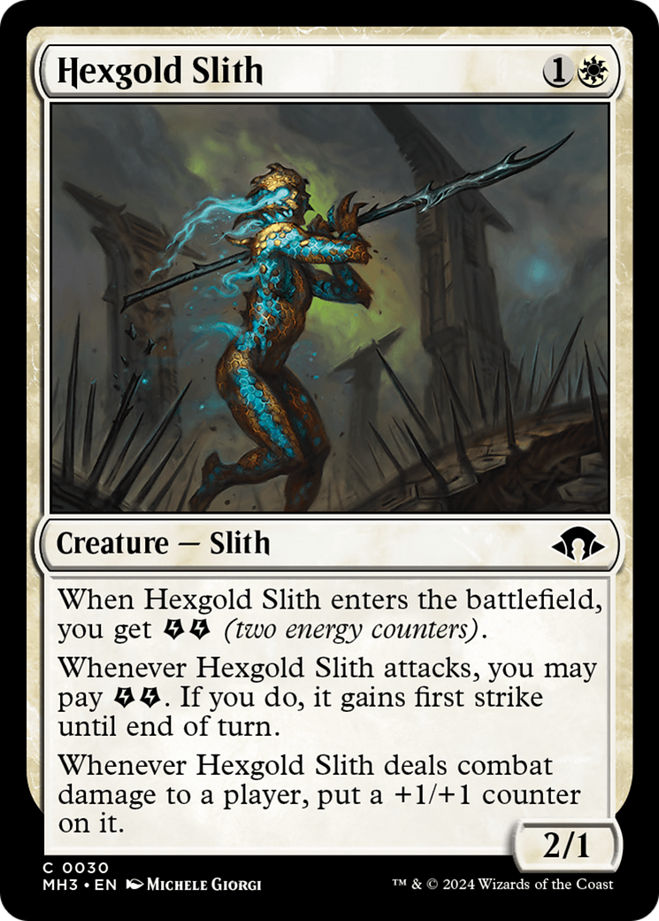 Hexgold Slith [Modern Horizons 3] | Silver Goblin