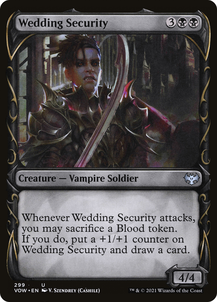 Wedding Security (Showcase Fang Frame) [Innistrad: Crimson Vow] | Silver Goblin