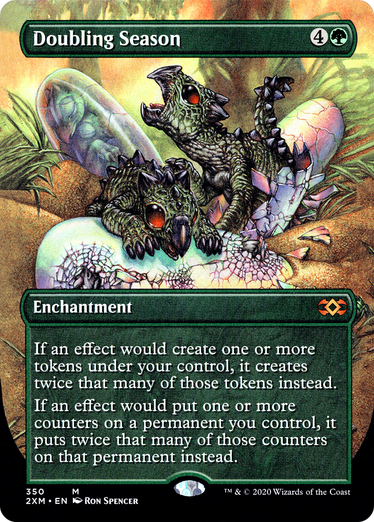 Doubling Season (Borderless) (350) Foil - Double Masters