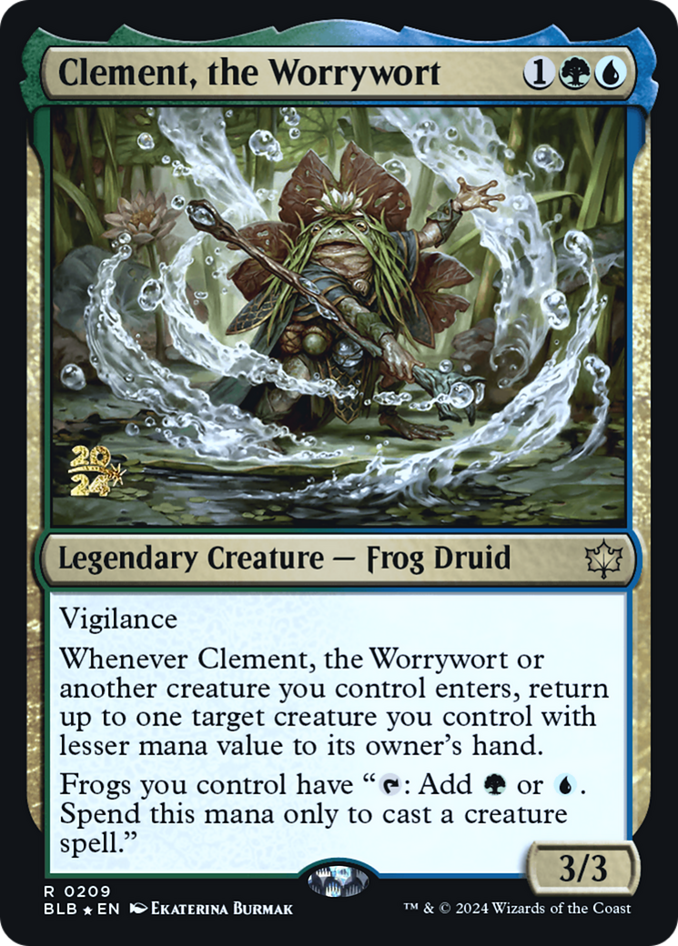 Clement, the Worrywort (209) Foil - Bloomburrow Promos