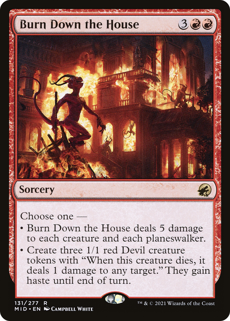 Burn Down the House [Innistrad: Midnight Hunt] Foil