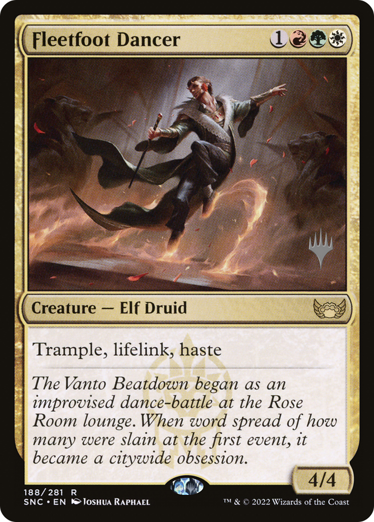 Fleetfoot Dancer (188p) Foil - Streets of New Capenna Promos