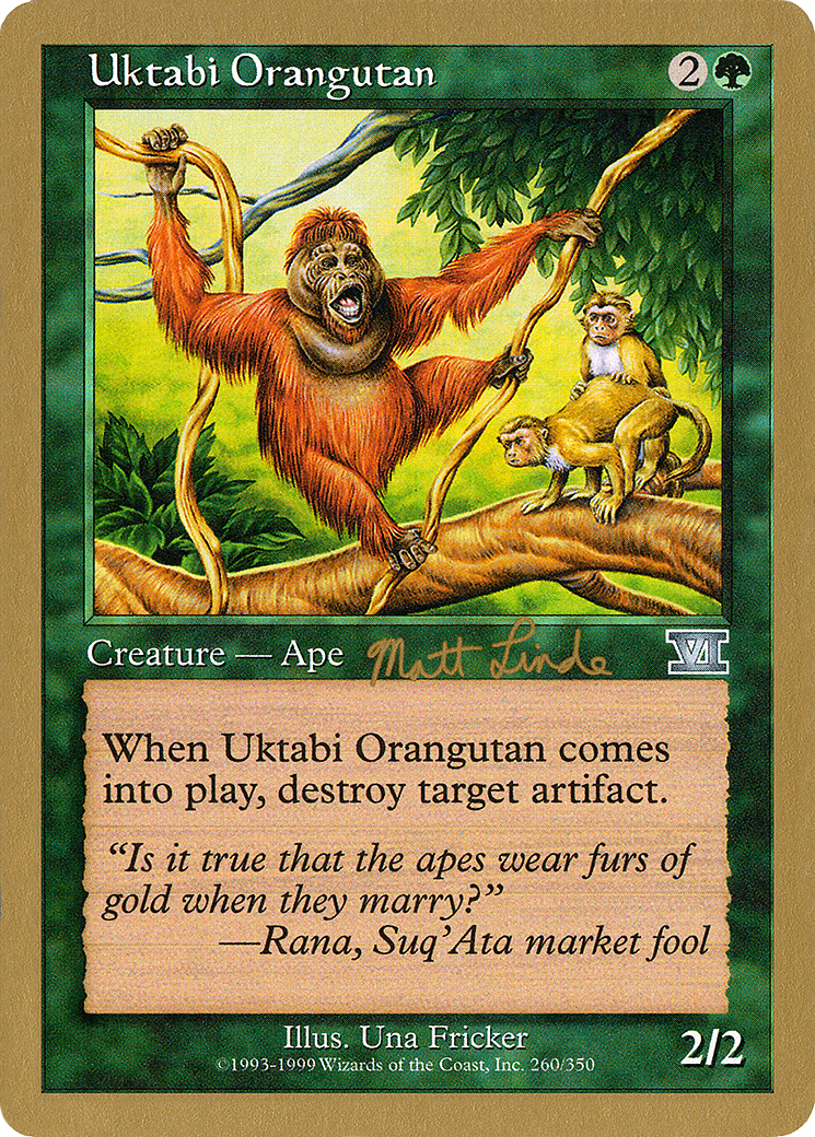 Uktabi Orangutan - 1999 Matt Linde (6ED) (Retro) - World Championship Decks 1999