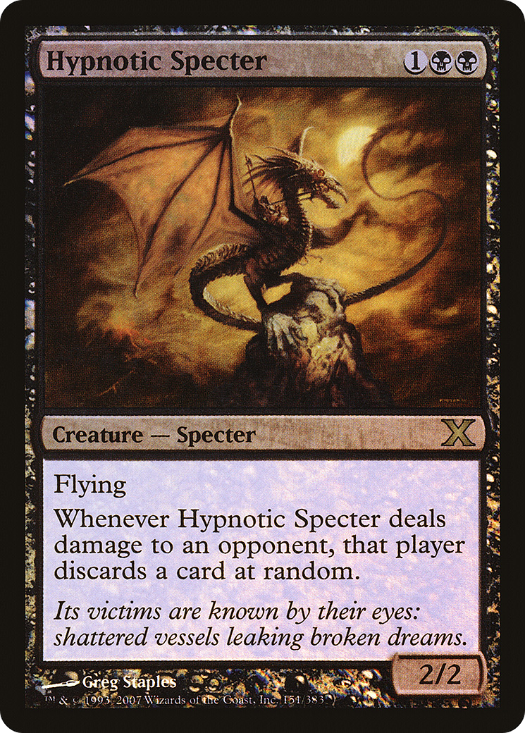 Hypnotic Specter (151) Foil - Tenth Edition