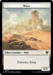 Wall // Kor Ally Double-Sided Token [Commander Masters Tokens] | Silver Goblin