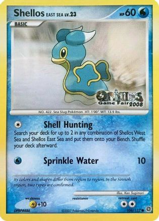 Shellos East Sea - 106/132 (Origins Game Fair 2008) (106) - Nintendo Promos