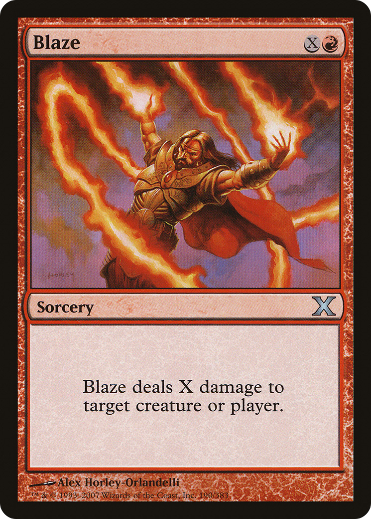 Blaze (190) Foil - Tenth Edition