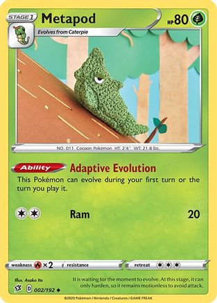 Metapod (2) - SWSH02 Rebel Clash