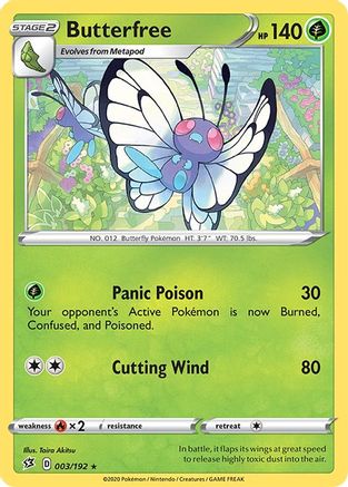Butterfree (3) - SWSH02 Rebel Clash