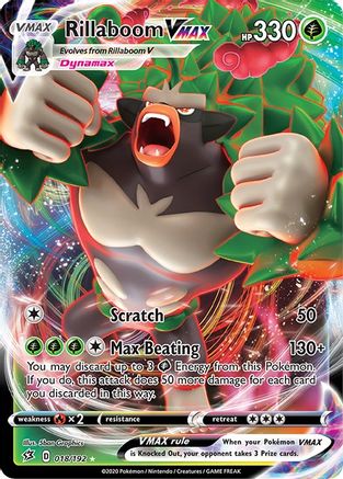 Rillaboom VMAX (18) Holofoil - Rebel Clash