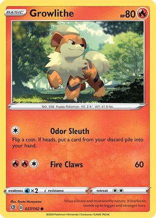 Growlithe (27) - SWSH02 Rebel Clash
