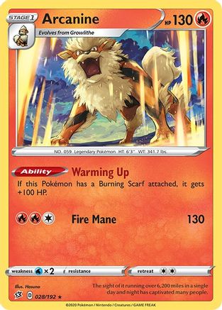 Arcanine (28) - SWSH02 Rebel Clash