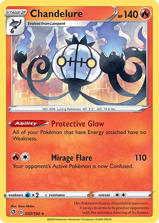 Chandelure (33) Reverse Holofoil - Rebel Clash