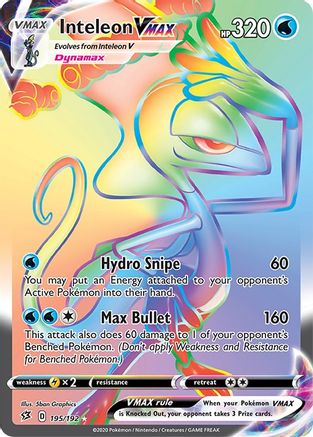 Inteleon VMAX (Secret) (195) Holofoil - SWSH02 Rebel Clash