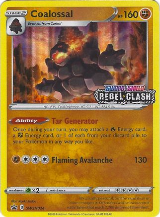 Coalossal - SWSH024 (Prerelease) (SWSH024) Holofoil - SWSH Sword & Shield Promo Cards