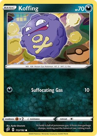 Koffing (112/192) [Sword & Shield: Rebel Clash] Reverse Holofoil