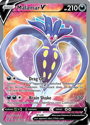 Malamar V (Full Art) (186) Holofoil - SWSH02 Rebel Clash