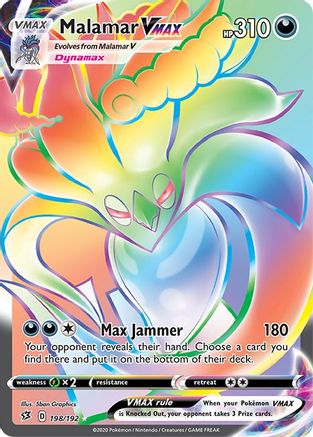 Malamar VMAX (Secret) (198) Holofoil - SWSH02 Rebel Clash